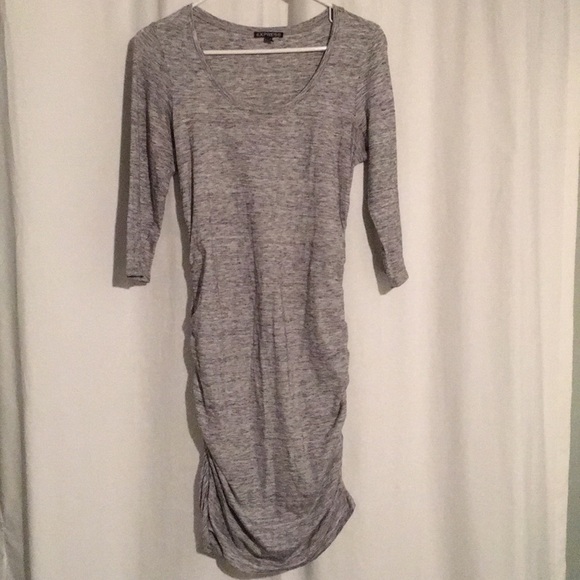 Express Dresses & Skirts - Express Ruched 3/4 Sleeve Shirt Dress